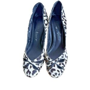 White House Black Market‎ WOMENS 6M PRE-OWNED Animal Print Pump Fur Calf Hair